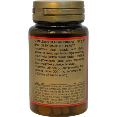 Açai Acai Extracto Seco 250mg (equivalente a 1000mg) 100 tabletas de Obire Obire OBI-34134 Antioxidantes salud.bio