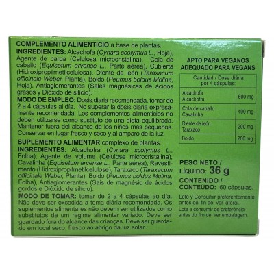 Alcachofa Plus 60 cápsulas de Integralia INTEGRALIA 291 Higado y sistema hepatobiliar salud.bio