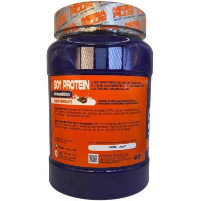Soy Protein (proteina de soja) Competition 1kg sabor chocolate de MegaPlus Megaplus 165050 Proteinas salud.bio
