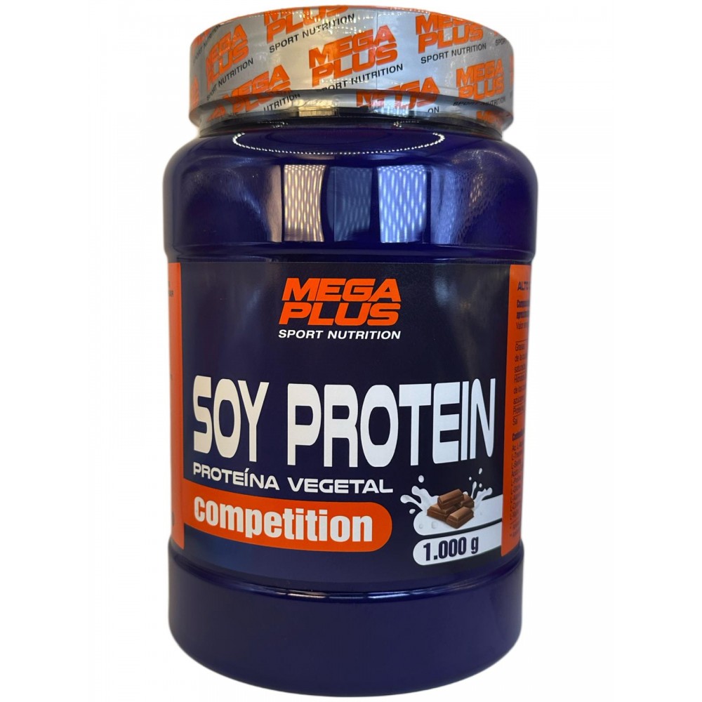 Soy Protein (proteina de soja) Competition 1kg sabor chocolate de MegaPlus Megaplus 165050 Proteinas salud.bio