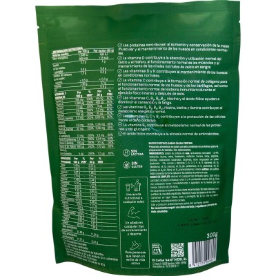 Protein 90 DOYPACK 300g (sabor cacao) Proteína vegetal de Santiveri Santiveri  SAN-04864 Proteinas salud.bio