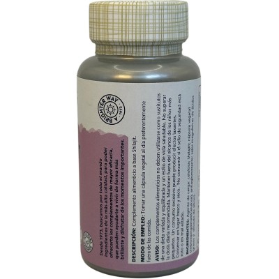 Shilajit 100mg 30 cápsulas vegetales de Solaray SOLARAY SOLA-51284 Suplementos Minerales  salud.bio