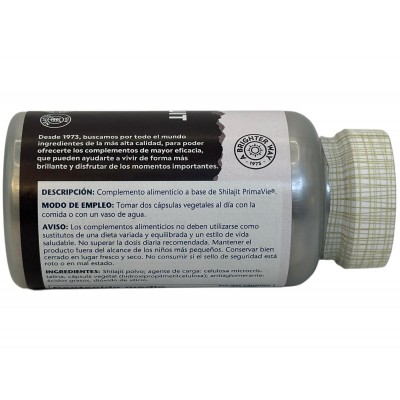 SUPER Shilajit PrimaVie® 500mg 60 cápsulas vegetales de Solaray SOLARAY SOLA-51714 Suplementos Minerales  salud.bio