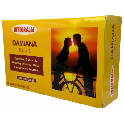 Damiana Plus 20 viales 10ml bebibles de Integralia INTEGRALIA 337 Libido hombre y mujer salud.bio