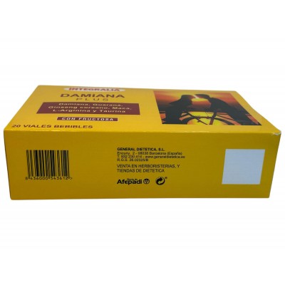 Damiana Plus 20 viales 10ml bebibles de Integralia INTEGRALIA 337 Libido hombre y mujer salud.bio