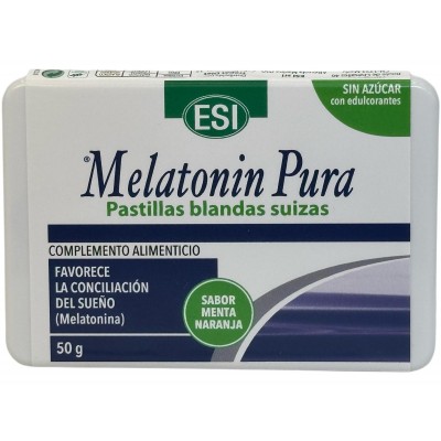 Melatonina 1mg Pura (Pastillas blandas suizas) sin azúcar 50g de ESI ESI ESI-19011305 insomnio y descanso salud.bio
