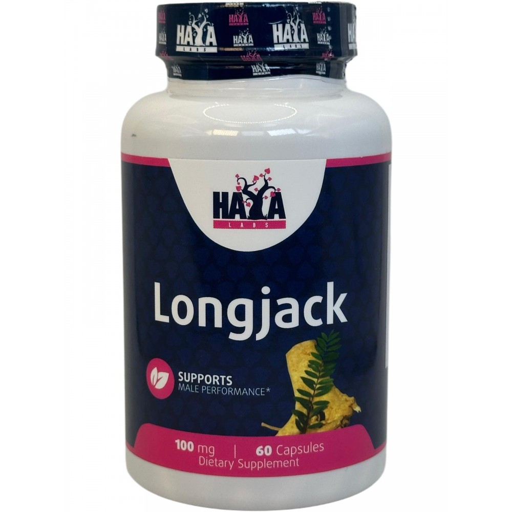 Longjack (Eurycoma longifolia) 100:1 / 100mg / 60 Caps de Haya labs Haya Labs HAY-15683 Salud Sexual y Fertilidad salud.bio