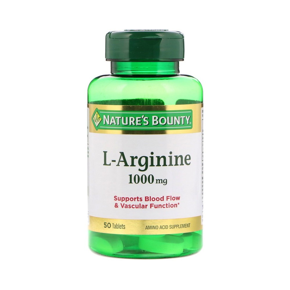 L-Arginina 1.000mg de Nature's Bounty NATURE´S BOUNTY NRT-07760 Aminoácidos salud.bio