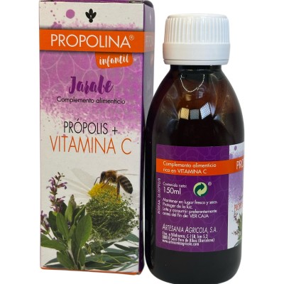 PROPOLINA infantil JARABE (Própolis + Vitamina C) 150ml de Plantis Artesania Agrícola ART-04373 Acción benéfica garganta y pe...