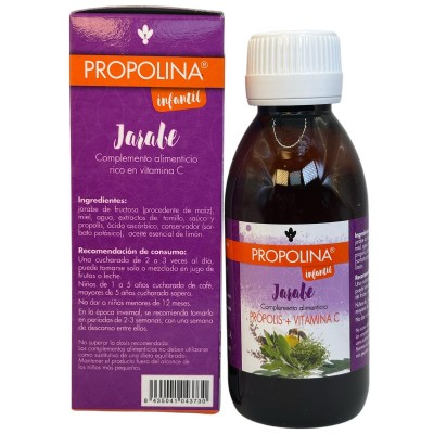 PROPOLINA infantil JARABE (Própolis + Vitamina C) 150ml de Plantis Artesania Agrícola ART-04373 Acción benéfica garganta y pe...