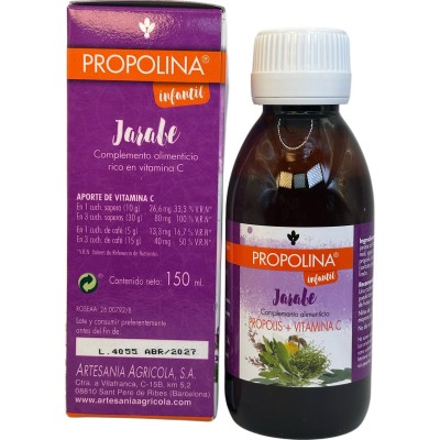 PROPOLINA infantil JARABE (Própolis + Vitamina C) 150ml de Plantis Artesania Agrícola ART-04373 Acción benéfica garganta y pe...