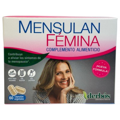 Mensulan FÉMINA 60 Cápsulas (con isoflavonas) de derbós Derbós DER-15064 Menopausia salud.bio