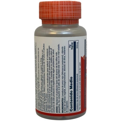 Levadura Roja de arroz, Red Yeast Rice Plus Q10, 45 VegCaps. Sin gluten. de SOLARAY SOLARAY SM-446 Ayudas niveles Colesterol ...
