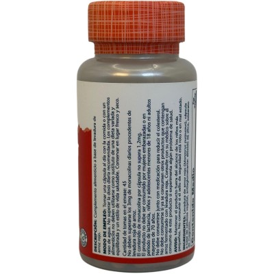 Levadura Roja de arroz, Red Yeast Rice Plus Q10, 45 VegCaps. Sin gluten. de SOLARAY SOLARAY SM-446 Ayudas niveles Colesterol ...