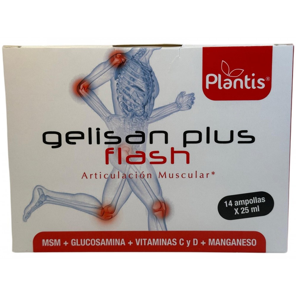GELISAN PLUS FLASH (Articulaciones y muscular) 14 ampollas de PLANTIS Artesania Agrícola 080063 Articulaciones, Huesos, Tendo...