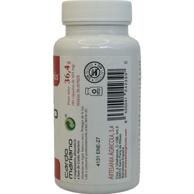 Cardo Mariano Extracto (Milk Thistle 27% Silimarina) 405mg 90 cápsulas de Plantis Artesania Agrícola ART-04239 Higado y siste...