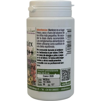Manacomplex DIGESTIVO++ en 60+2 cápsulas Vegetales de Manabíos Manabios MAN-37167 Ayudas aparato Digestivo salud.bio