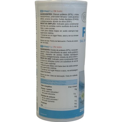 FITSALT Sal sin sodio 250g de Marnys Marnys MN669 Alimentación salud.bio