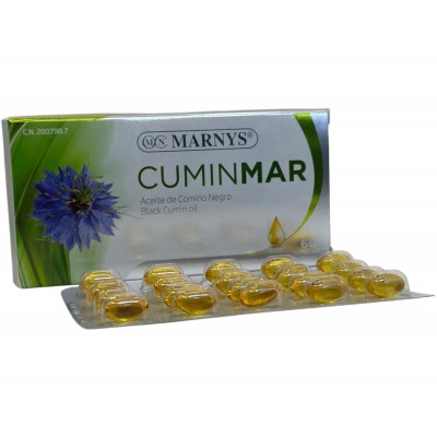 Aceite Puro de comino negro en perlas Cuminmar de Marnys Marnys  Ayudas aparato Digestivo salud.bio