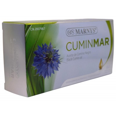 Aceite Puro de comino negro en perlas Cuminmar de Marnys Marnys  Ayudas aparato Digestivo salud.bio
