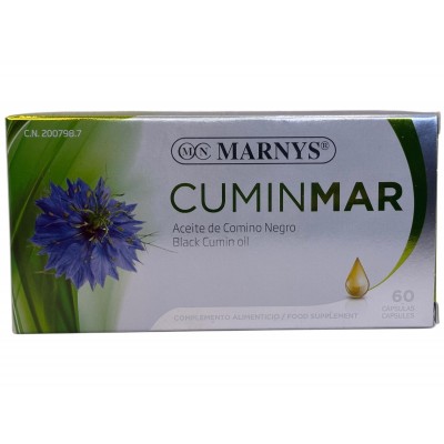 Aceite Puro de comino negro en perlas Cuminmar de Marnys Marnys  Ayudas aparato Digestivo salud.bio