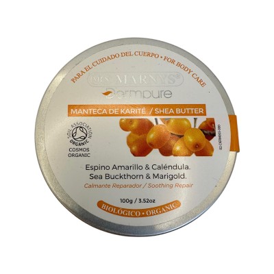 Manteca de Karité con Espino amarillo y Caléndula de MARNYS Marnys DERM003 Piel, Cabello y Uñas, Complementos y Vitaminas sal...