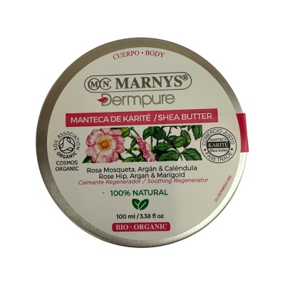 Manteca de Karité con Rosa mosqueta, Argán y Caléndula de MARNYS Marnys DERM002 Piel, Cabello y Uñas, Complementos y Vitamina...