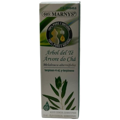 Aceite Esencial de Árbol del Té 15ml de MARNYS Marnys AA026 Aceites esenciales uso interno salud.bio