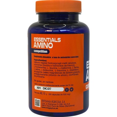 Essential Amino (Aminoacidos esenciales) 90 cápsulas de Megaplus Megaplus ART-164035 Aminoácidos salud.bio
