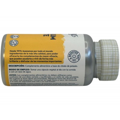 Potasio Citrato 99mg 60 Cápsulas Vegetales de Solaray SOLARAY SM-12109 Minerales salud.bio