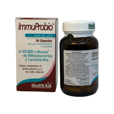 ImmuProbio (50.000 millones) 30 cápsulas de Health Aid Health Aid 802330 Ayudas aparato Digestivo salud.bio