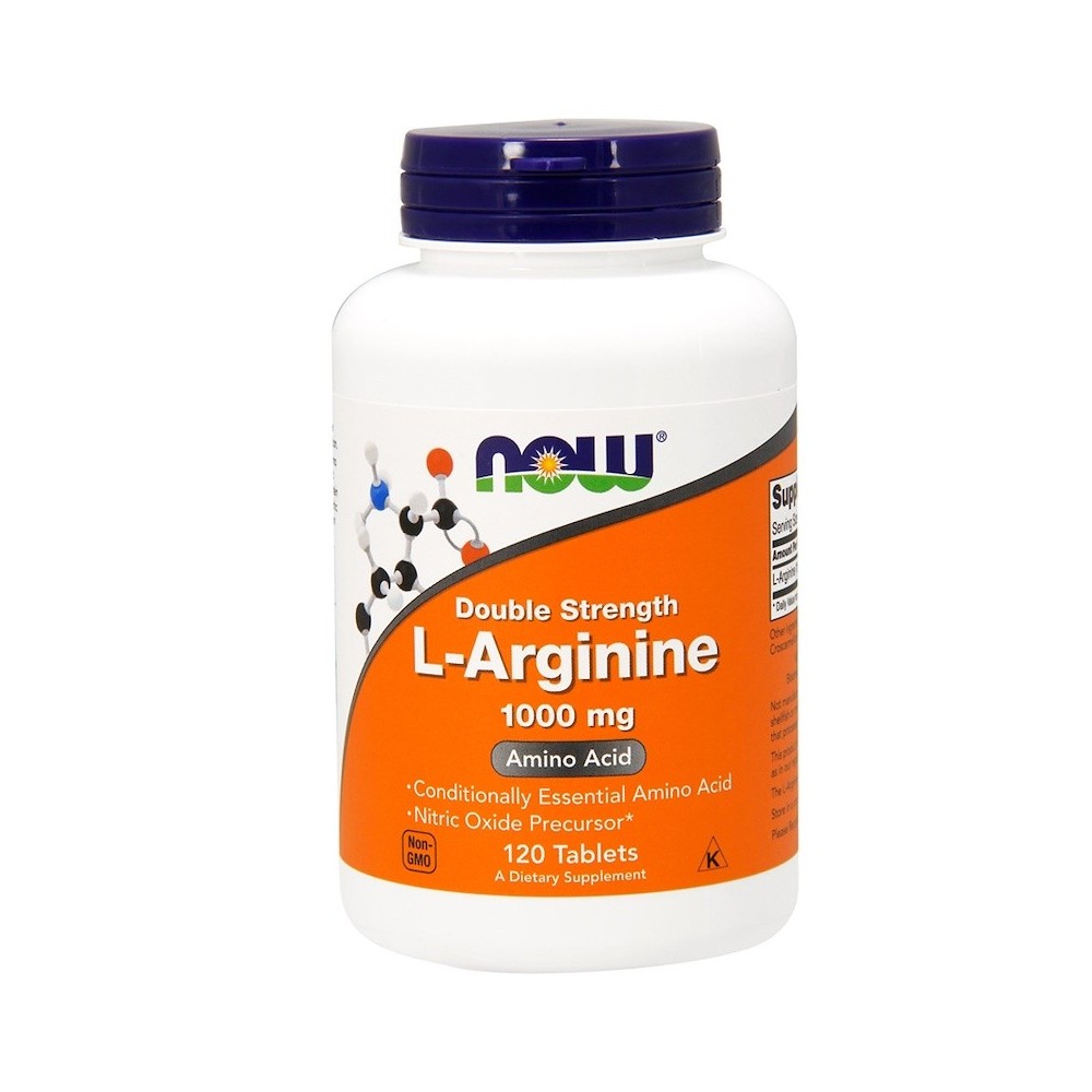 L-Arginina doble concentración 1000 mg de Now Foods NOW Foods NOW-00035 Aminoácidos salud.bio