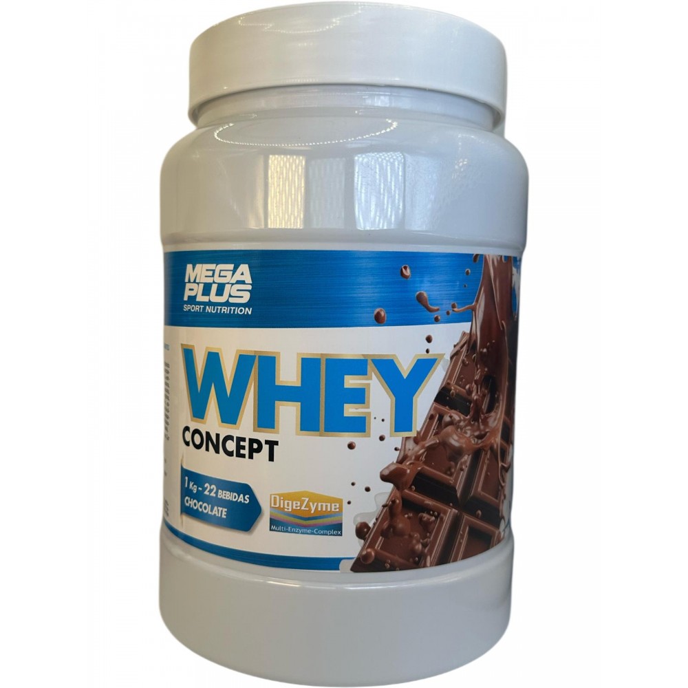 WHEY CONCEPT 1Kg. Proteína alta calidad de Megaplus Megaplus  Proteinas salud.bio