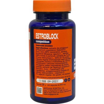 ESTROBLOCK Competition (estrogen control) de Megaplus Megaplus 169015 Suplementos Deportivos (Complementos Alimenticios) salu...