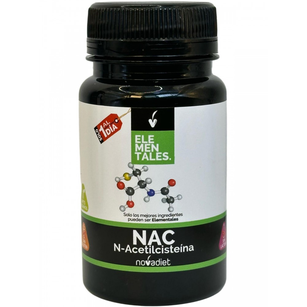 NAC N-Acetil L-Cisteína 300mg 30 cápsulas Vegetales de Novadiet Novadiet NOV-53541 Higado y sistema hepatobiliar salud.bio