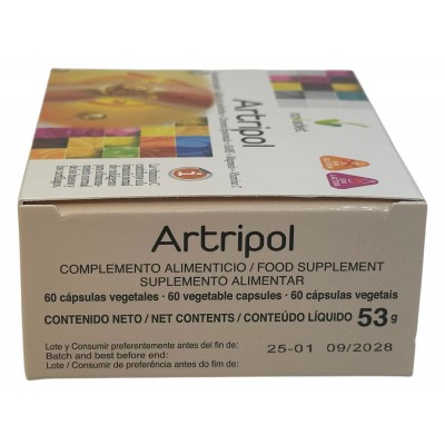 ARTRIPOL 60 cápsulas de Novadiet Novadiet NOV-52045 Articulaciones, Huesos, Tendones y Musculos, componen el Aparato Locomoto...