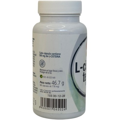L-Cisteina 60 cápsulas 500mg de Plantis Artesania Agrícola ART-092011 Higado y sistema hepatobiliar salud.bio