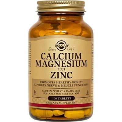 Calcio Magnesio mas Zinc de Solgar SOLGAR  Suplementos Minerales  salud.bio