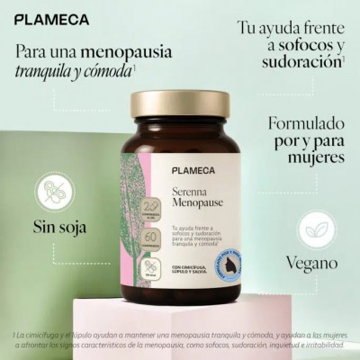 Serenna Menopause 60 Comprimidos de Plameca Plameca PLA-84657 Menopausia salud.bio