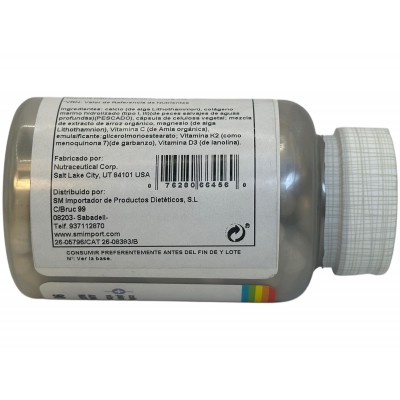 Collagen Bone Complete 90 cápsulas vegetales de Solaray Eladiet SOLA-66456 Articulaciones, Huesos, Tendones y Musculos, compo...