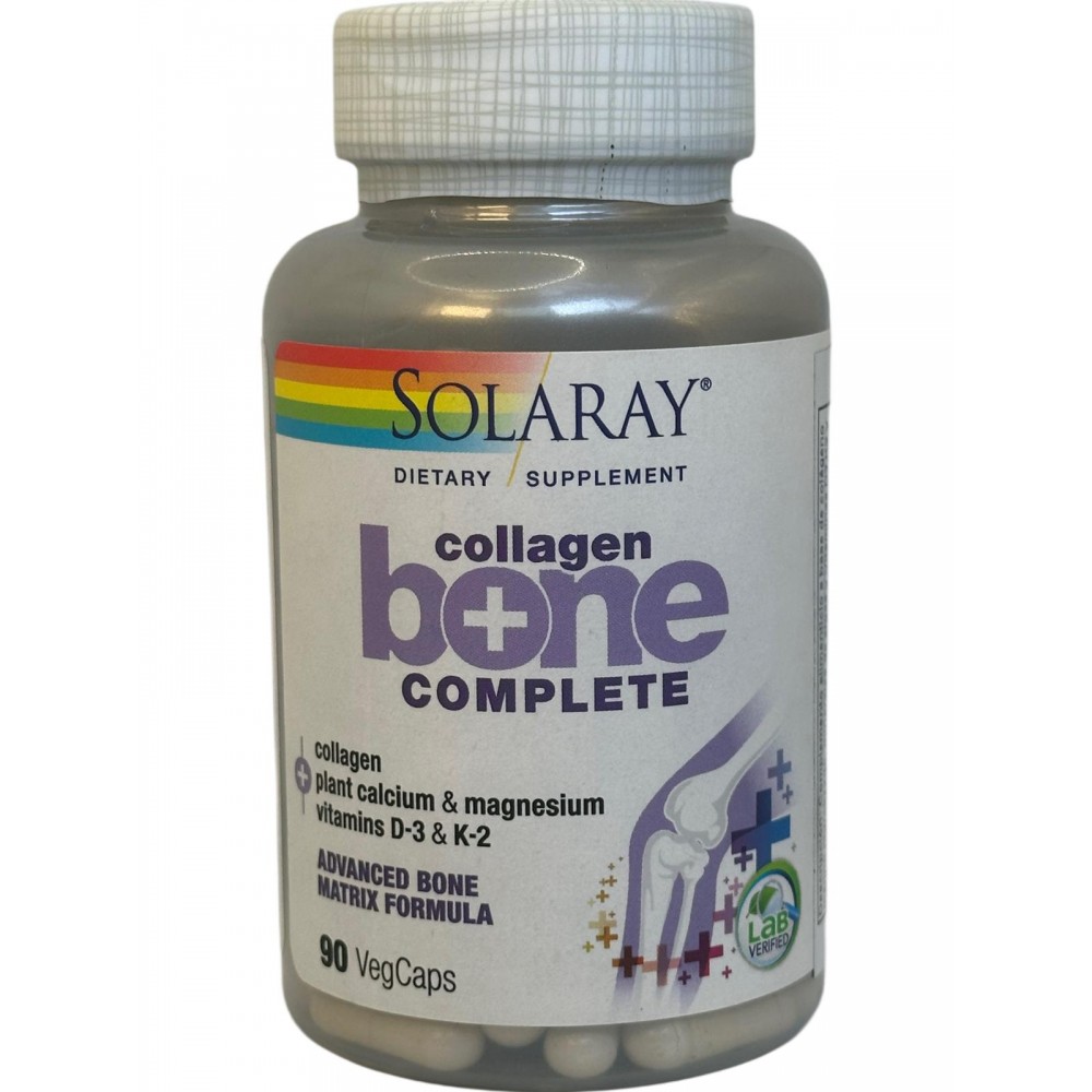 Collagen Bone Complete 90 cápsulas vegetales de Solaray Eladiet SOLA-66456 Articulaciones, Huesos, Tendones y Musculos, compo...