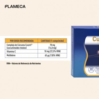 Curarti FORTE 60 comprimidos de Plameca Plameca PLA-84622 Suplementos Naturales acción Analgesica, Antiinflamatoria, malestar...