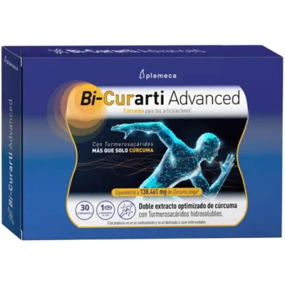 Bi-Curarti Advanced 30 comprimidos de Plameca Plameca PLA-84619 Suplementos Naturales acción Analgesica, Antiinflamatoria, ma...