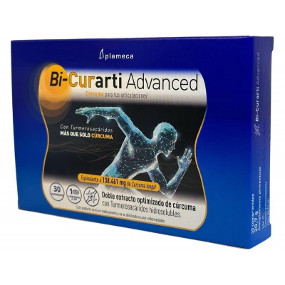 Bi-Curarti Advanced 30 comprimidos de Plameca Plameca PLA-84619 Suplementos Naturales acción Analgesica, Antiinflamatoria, ma...