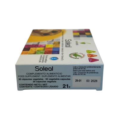 Soleal (Protégete del Sol también desde dentro) 30 Cápsulas de Novadiet Novadiet NOV-83023 Nutricosmética salud.bio