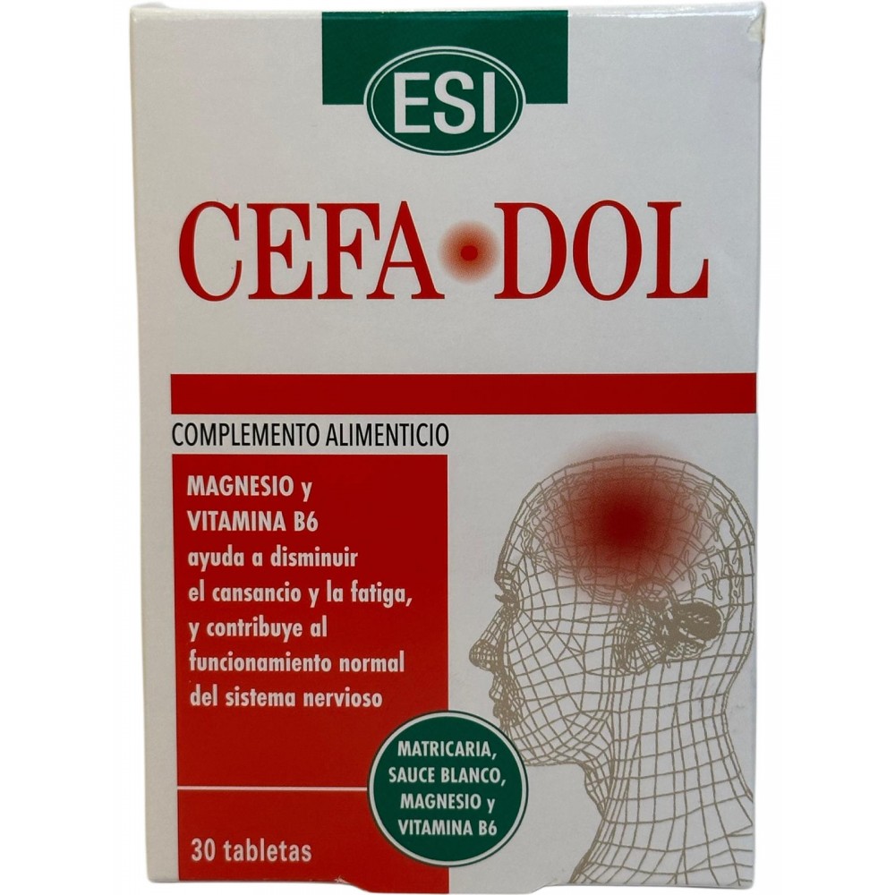 CEFADOL 30 comprimidos de ESI ESI 03010151 Suplementos Naturales acción Analgesica, Antiinflamatoria, malestar, dolor salud.bio