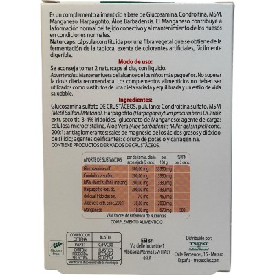 NO-DOL 30 NATURCAPS de ESI® ESI ESI-37010101 Suplementos Naturales acción Analgesica, Antiinflamatoria, malestar, dolor salud...