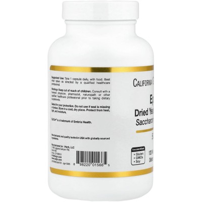 EpiCor, Fermento de levadura seca, 500 mg, 120 cápsulas vegetales de California Gold Nutrition California+Gold+Nutrition CGN-...