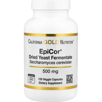 EpiCor, Fermento de levadura seca, 500 mg, 120 cápsulas vegetales de California Gold Nutrition California+Gold+Nutrition CGN-...