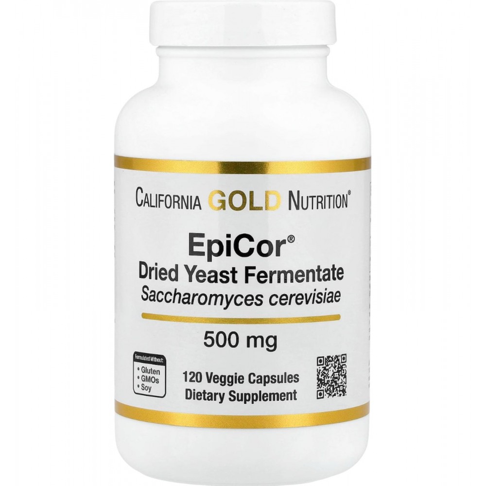 EpiCor, Fermento de levadura seca, 500 mg, 120 cápsulas vegetales de California Gold Nutrition California+Gold+Nutrition CGN-...